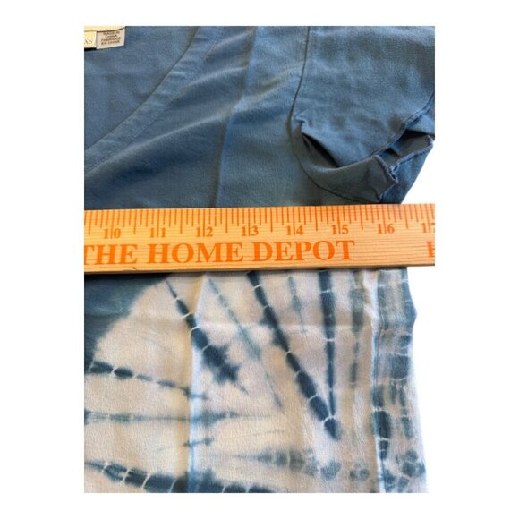 Chaser Blue Tie Dye Blouse Top Tie Waist XS - Picture 5 of 10